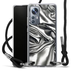 New Carry Case Transparent Stoff schwarz/silber