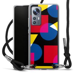 New Carry Case Transparent Stoff schwarz/silber