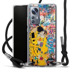 New Carry Case Transparent Stoff schwarz/silber