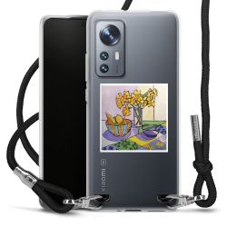 New Carry Case Transparent Stoff schwarz/silber