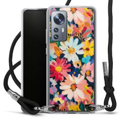 New Carry Case Transparent Stoff schwarz/silber