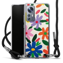 New Carry Case Transparent Stoff schwarz/silber