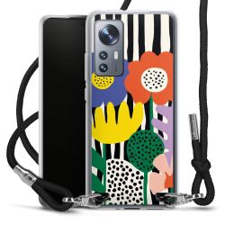 New Carry Case Transparent Stoff schwarz/silber