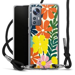 New Carry Case Transparent Stoff schwarz/silber