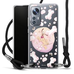 New Carry Case Transparent Stoff schwarz/silber