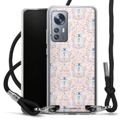 New Carry Case Transparent Stoff schwarz/silber