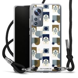 New Carry Case Transparent Stoff schwarz/silber