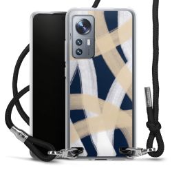 New Carry Case Transparent Stoff schwarz/silber