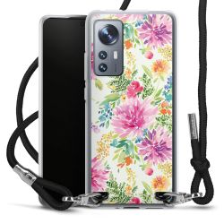 New Carry Case Transparent Stoff schwarz/silber