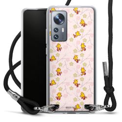 New Carry Case Transparent Stoff schwarz/silber