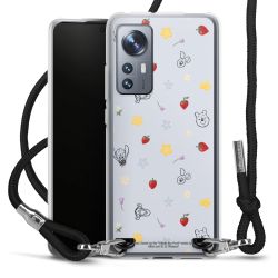 New Carry Case Transparent Stoff schwarz/silber