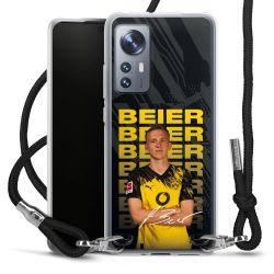 New Carry Case Transparent Stoff schwarz/silber