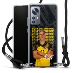 New Carry Case Transparent Stoff schwarz/silber