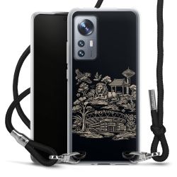 Carry Case Stoff schwarz/silber