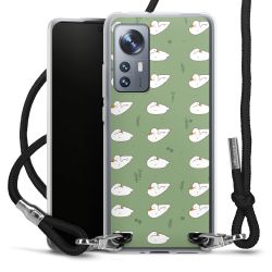 New Carry Case Transparent Stoff schwarz/silber