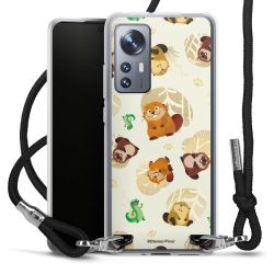 New Carry Case Transparent Stoff schwarz/silber