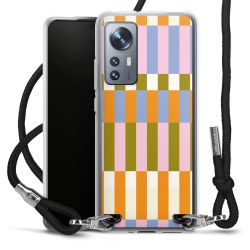 New Carry Case Transparent Stoff schwarz/silber