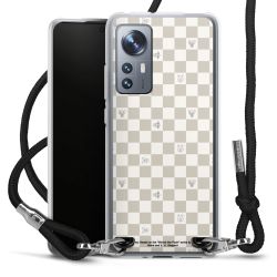 New Carry Case Transparent Stoff schwarz/silber