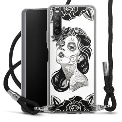 Carry Case Transparent Fabric black/silver