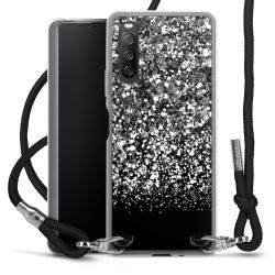 Carry Case Transparent Fabric black/silver