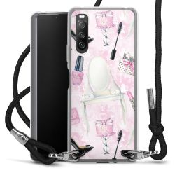 Carry Case Transparent Fabric black/silver