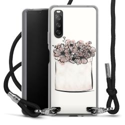 Carry Case Transparent Fabric black/silver