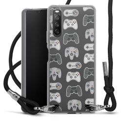 Carry Case Transparent Fabric black/silver