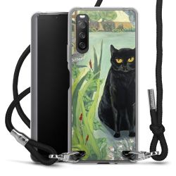 New Carry Case Transparent Stoff schwarz/silber