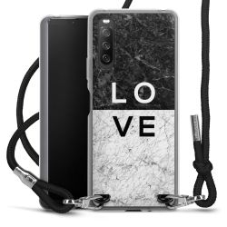 Carry Case Transparent Fabric black/silver