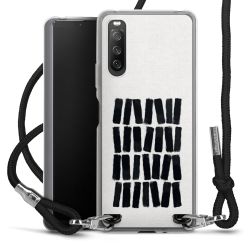 Carry Case Transparent Fabric black/silver