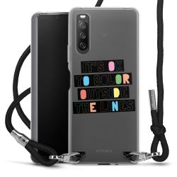 New Carry Case Transparent Stoff schwarz/silber