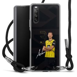 New Carry Case Transparent Stoff schwarz/silber