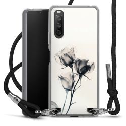 New Carry Case Transparent Stoff schwarz/silber