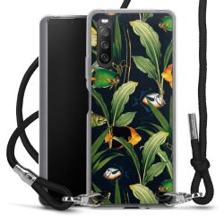 New Carry Case Transparent Stoff schwarz/silber