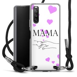 New Carry Case Transparent Stoff schwarz/silber