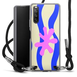 New Carry Case Transparent Stoff schwarz/silber