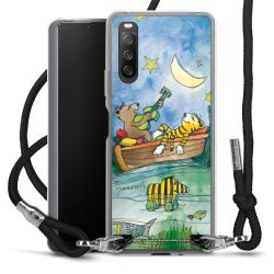 New Carry Case Transparent Stoff schwarz/silber