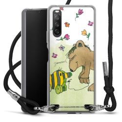 New Carry Case Transparent Stoff schwarz/silber