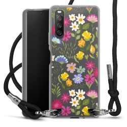 New Carry Case Transparent Stoff schwarz/silber