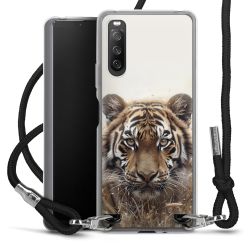 New Carry Case Transparent Stoff schwarz/silber