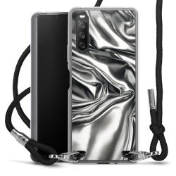 New Carry Case Transparent Stoff schwarz/silber