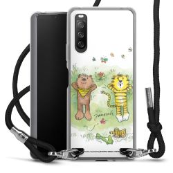 New Carry Case Transparent Stoff schwarz/silber