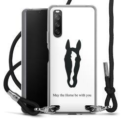 New Carry Case Transparent Stoff schwarz/silber