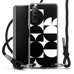 New Carry Case Transparent Stoff schwarz/silber