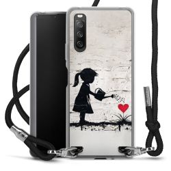 New Carry Case Transparent Stoff schwarz/silber