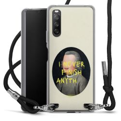 New Carry Case Transparent Stoff schwarz/silber