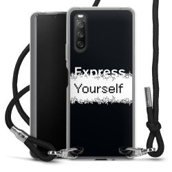 New Carry Case Transparent Stoff schwarz/silber