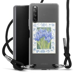 New Carry Case Transparent Stoff schwarz/silber