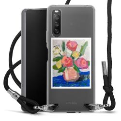 New Carry Case Transparent Stoff schwarz/silber