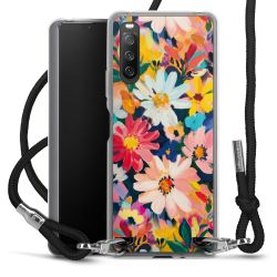 New Carry Case Transparent Stoff schwarz/silber